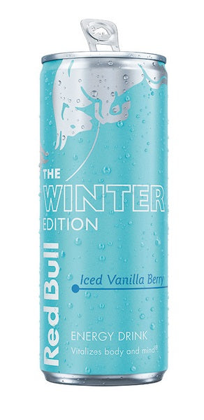 Red Bull Energy Drink Winter Edition Sugarfree Iced Vanilla Berry - 250ml